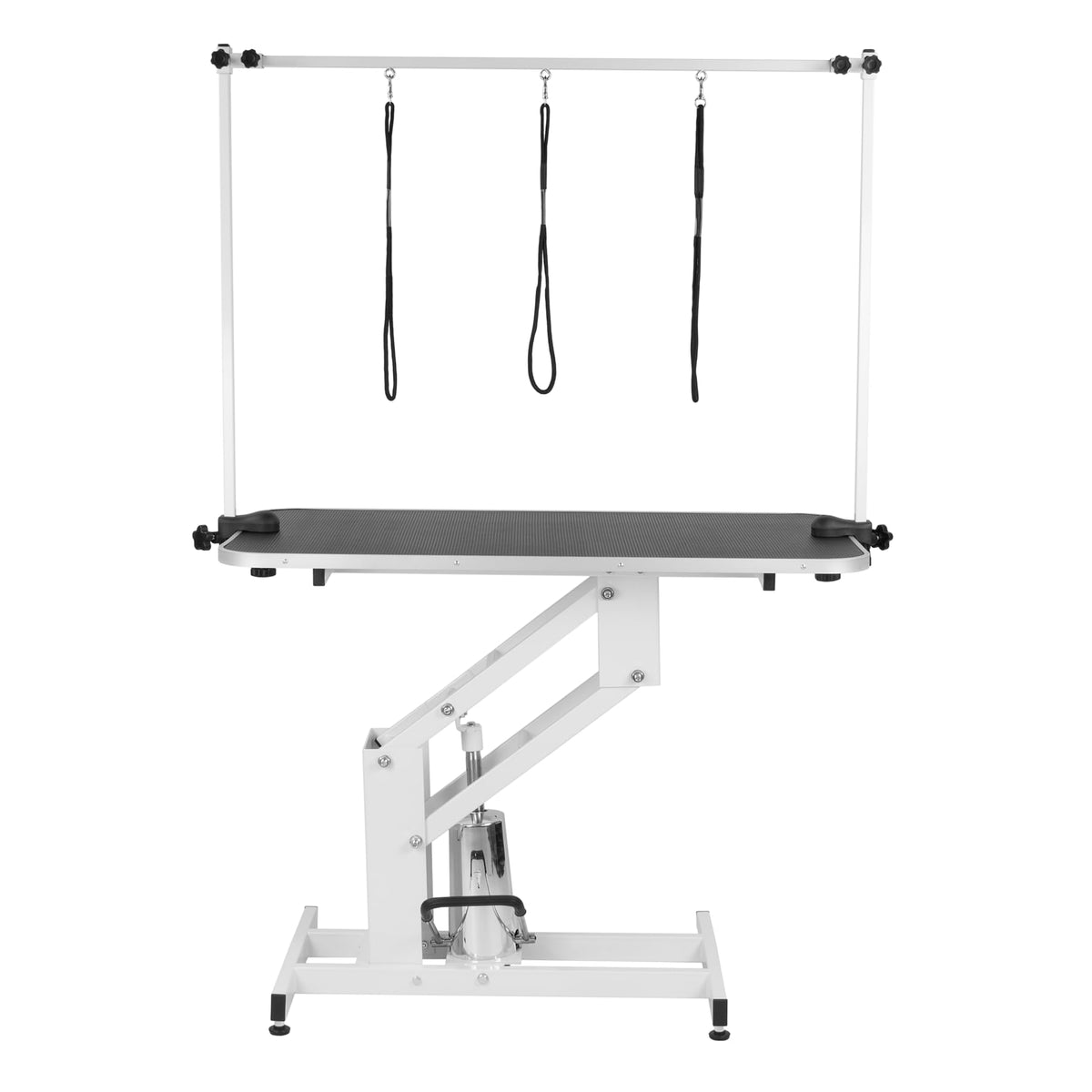 KCT Large Hydraulic Dog Grooming Table with H-Bar & Leashes
