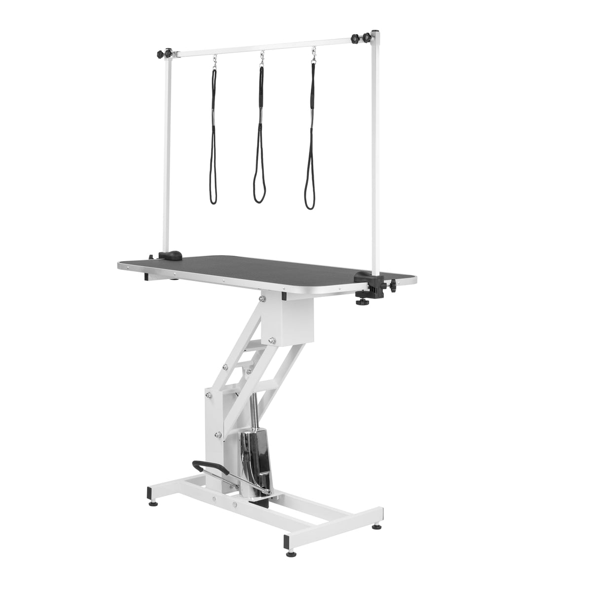 KCT Large Hydraulic Dog Grooming Table with H-Bar & Leashes