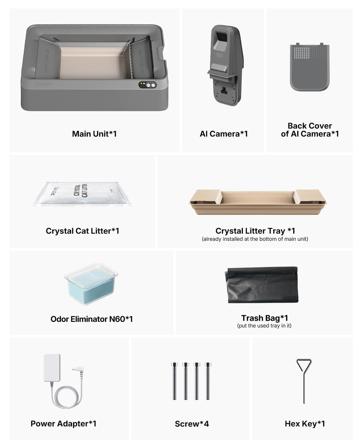 PETKIT Purobot Crystal Self-Cleaning Litter Box with AI Camera