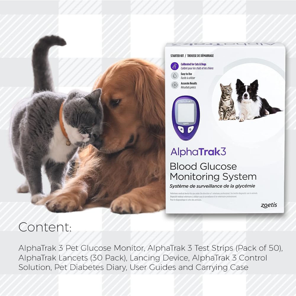 AlphaTRAK 3 Blood Glucose Monitoring Kit for Dogs & Cats