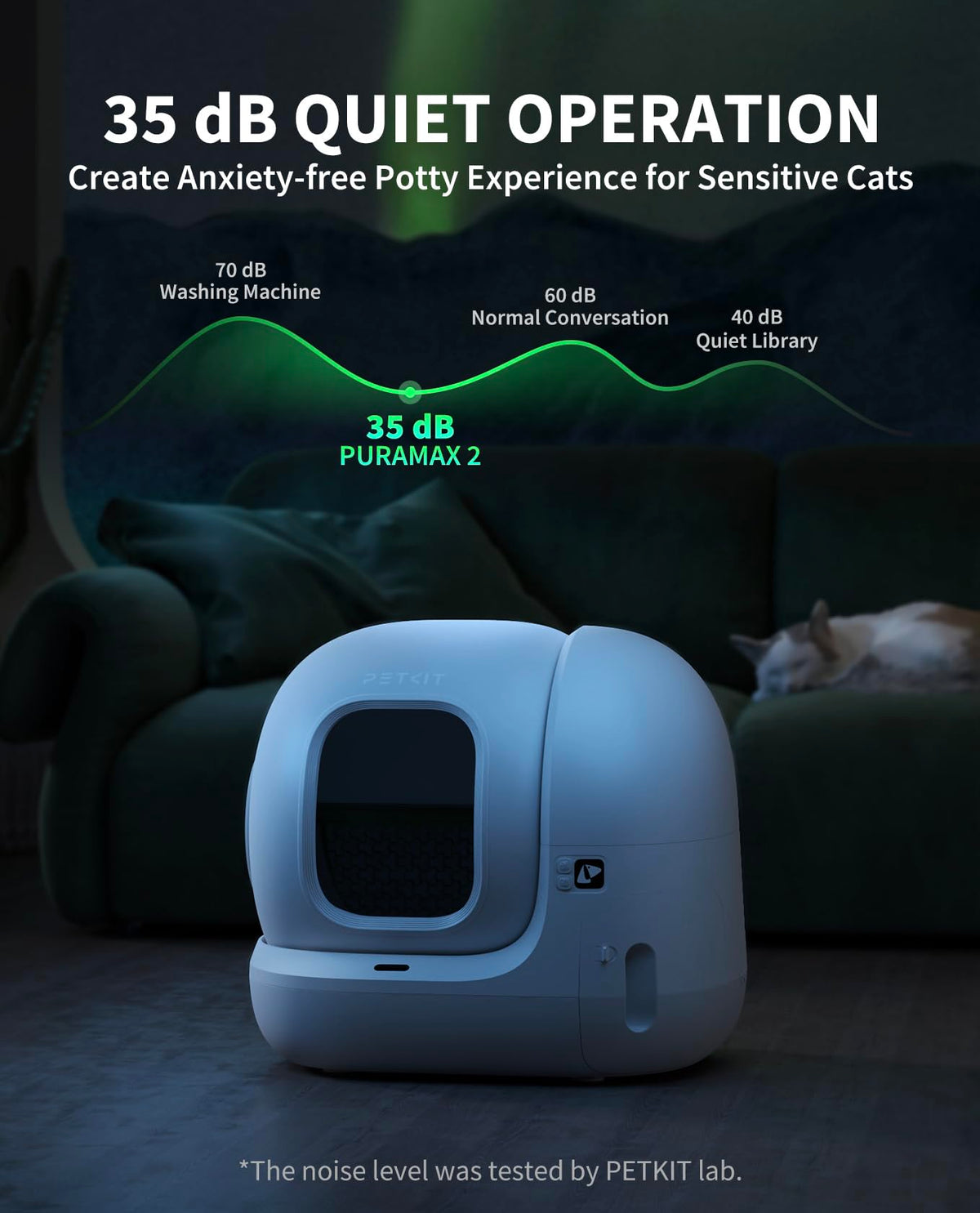 PETKIT PURA MAX 2 76L Self-Cleaning Litter Box | 11 Safety Sensors