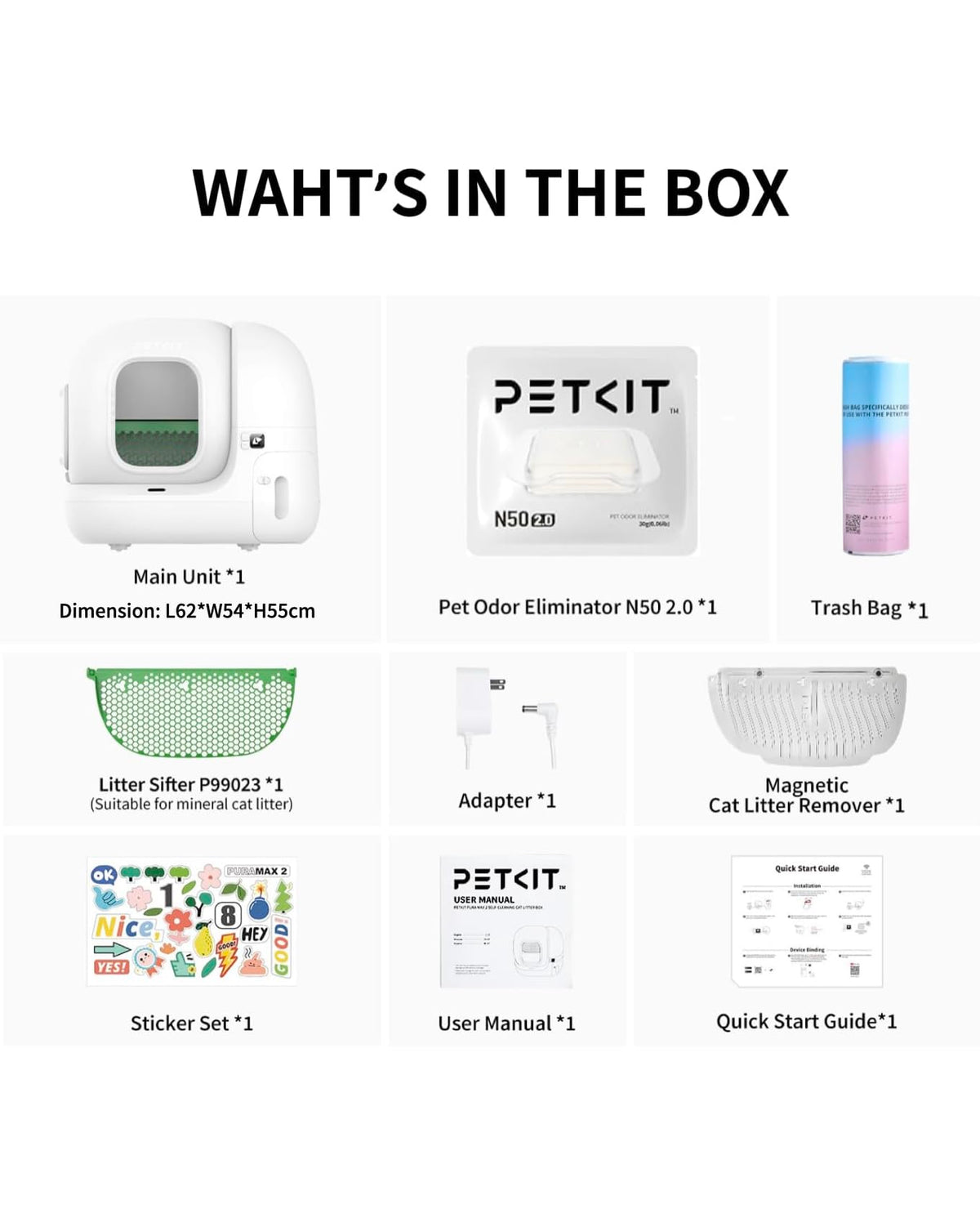PETKIT PURA MAX 2 76L Self-Cleaning Litter Box | 11 Safety Sensors