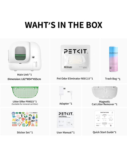 PETKIT PURA MAX 2 76L Self-Cleaning Litter Box | 11 Safety Sensors