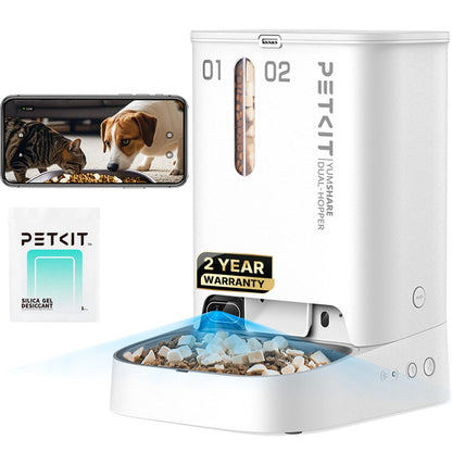 PETKIT Dual Hopper Auto Cat Feeder with 1080P Camera – 5L