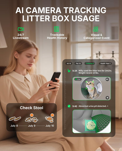 PETKIT PUROBOT MAX PRO 2 Self-Cleaning Litter Box with AI Camera