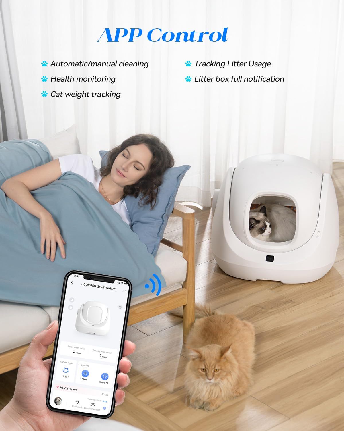 Catlink Baymax Self-Cleaning Smart Cat Litter Box for Multi-Cat