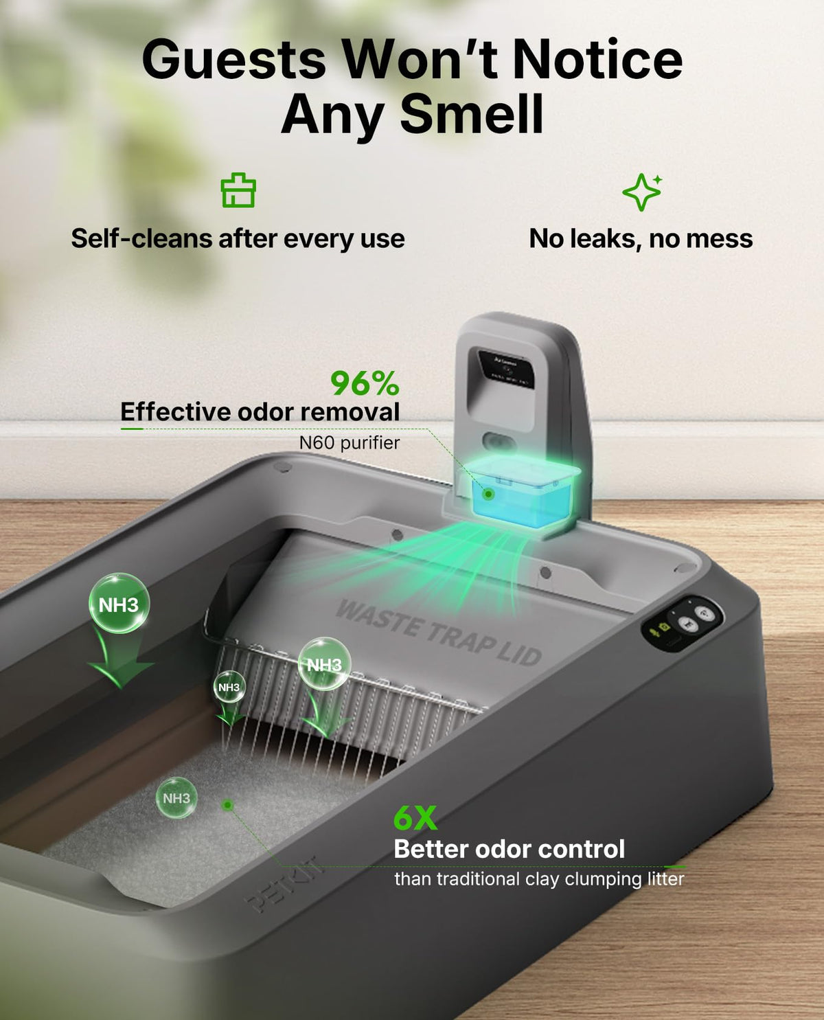 PETKIT Purobot Crystal Self-Cleaning Litter Box with AI Camera