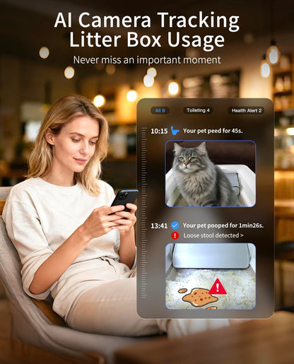 PETKIT Purobot Crystal Self-Cleaning Litter Box with AI Camera