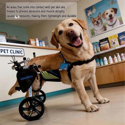 ABenxxou Adjustable Dog Wheelchair for Medium & Large Dogs XXL
