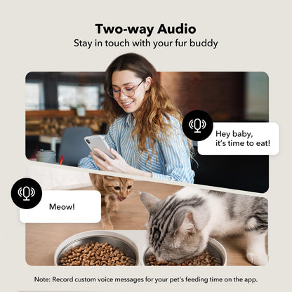 PETLIBRO Automatic Cat Feeder with Camera & Dual Bowl | White