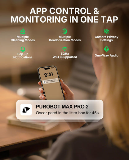 PETKIT PUROBOT MAX PRO 2 Self-Cleaning Litter Box with AI Camera