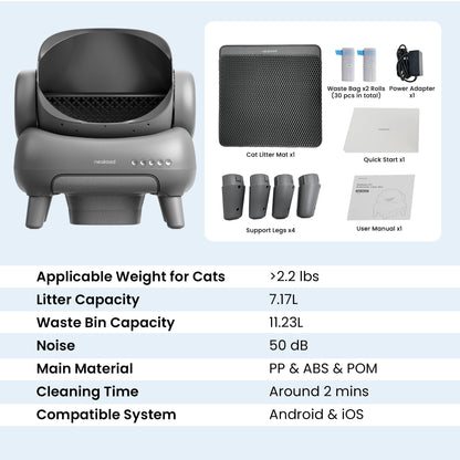 Neakasa M1 Plus Self-Cleaning Cat Litter Box – App Control