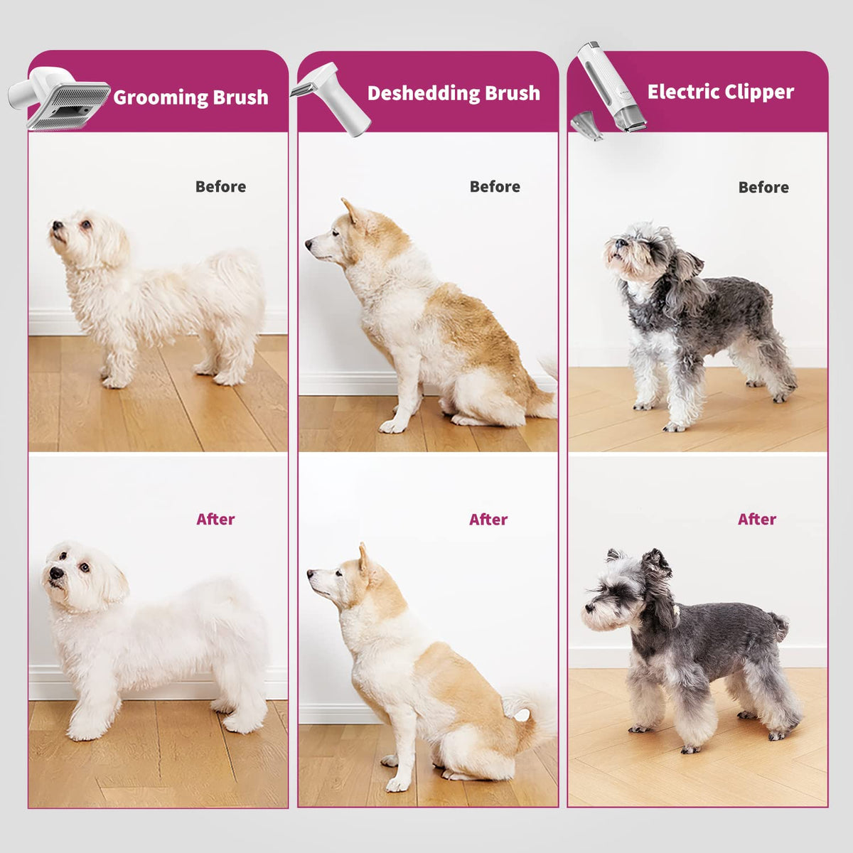 PETKIT 5-in-1 Dog Grooming Vacuum Kit for Dogs & Cats
