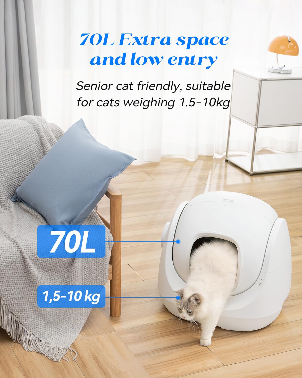Catlink Baymax Self-Cleaning Smart Cat Litter Box for Multi-Cat
