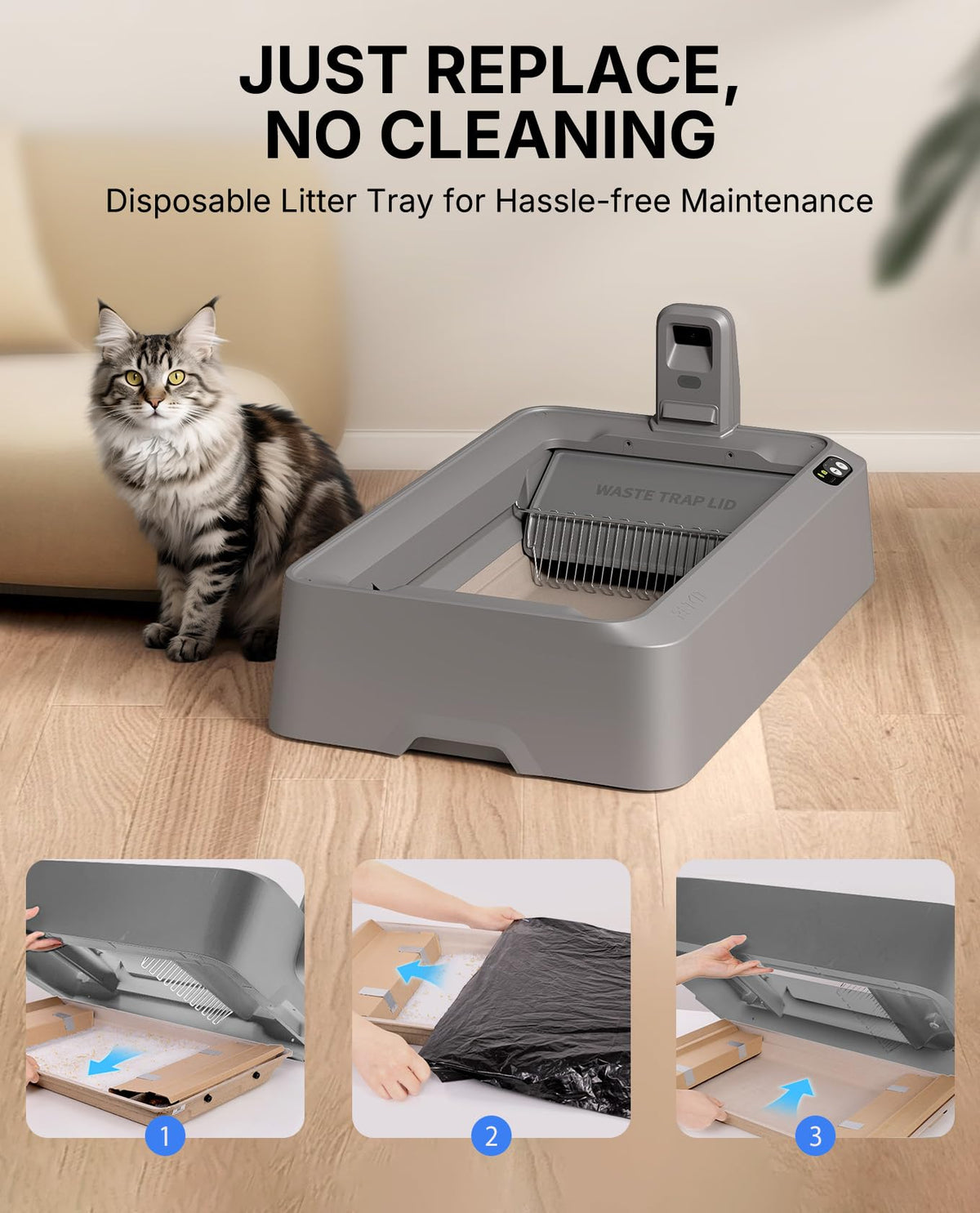 PETKIT Purobot Crystal Self-Cleaning Litter Box with AI Camera
