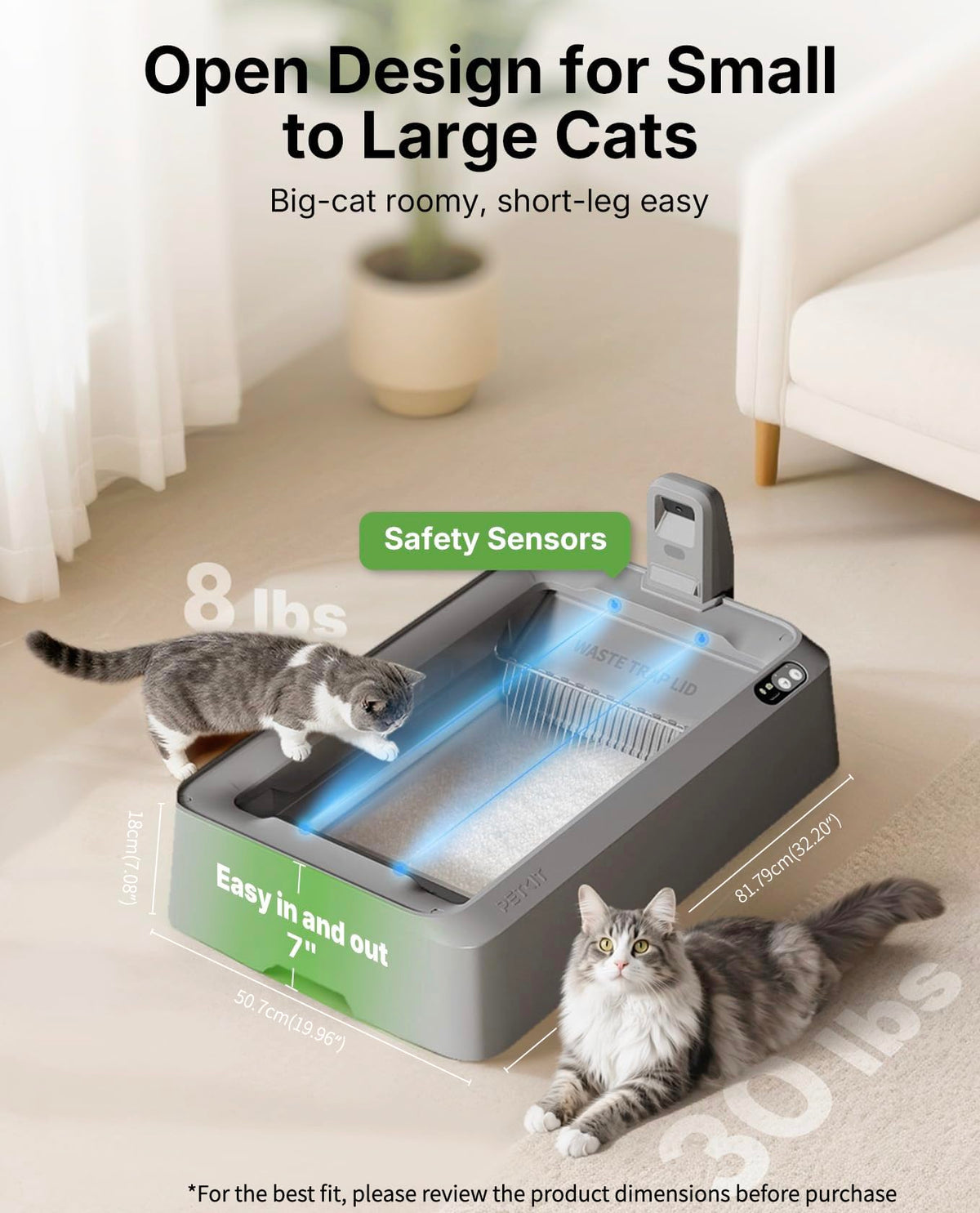 PETKIT Purobot Crystal Self-Cleaning Litter Box with AI Camera