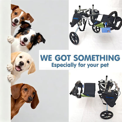 ABenxxou Adjustable Dog Wheelchair for Medium & Large Dogs XXL
