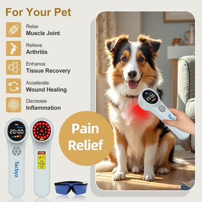 Tacbyz Cold Laser Therapy Device for Dogs Cats & Horses | Handheld