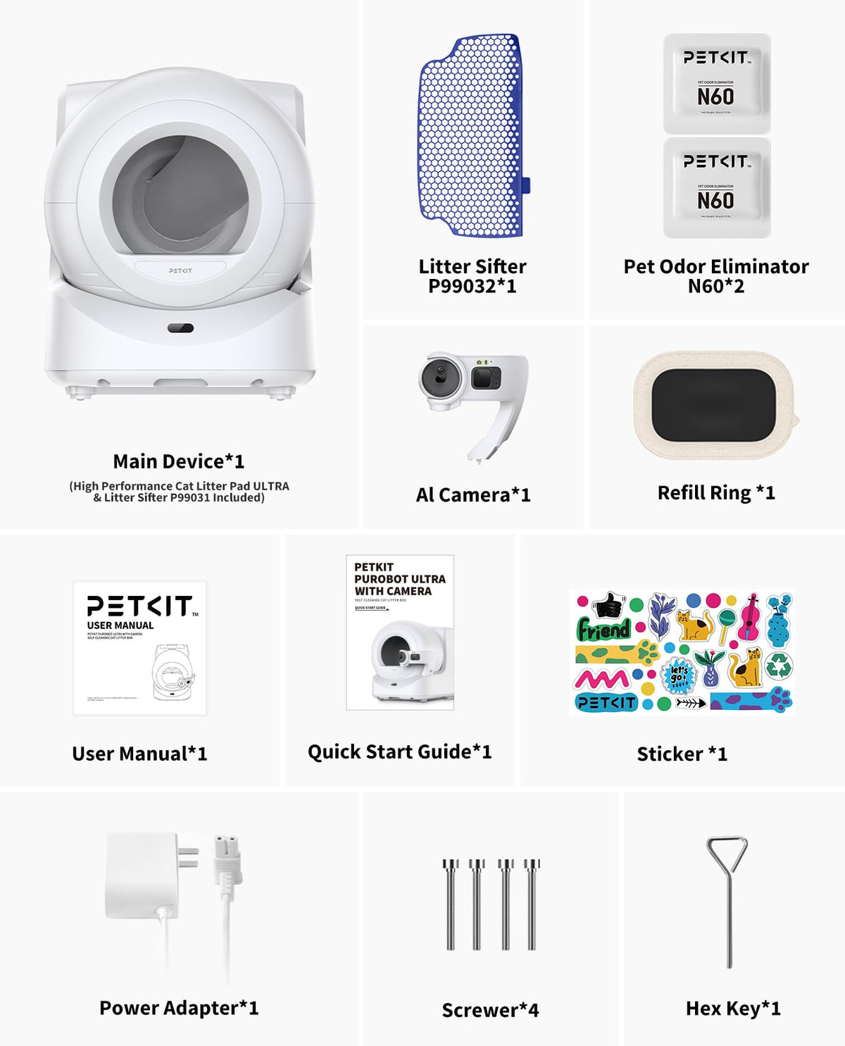 PETKIT PUROBOT ULTRA Self-Cleaning Litter Box with AI Camera