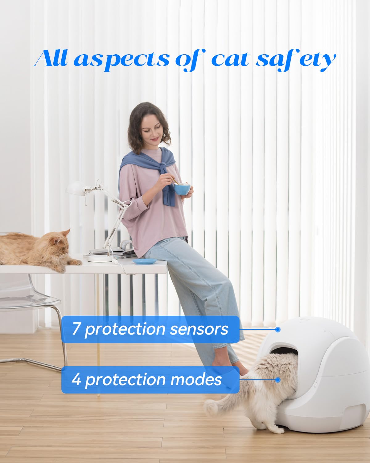 Catlink Baymax Self-Cleaning Smart Cat Litter Box for Multi-Cat
