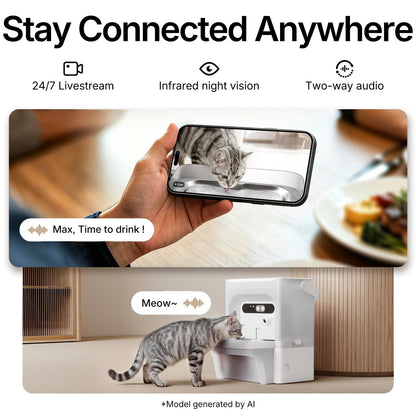 PETKIT EVERSWEET ULTRA 5L Cat Water Fountain with AI Camera