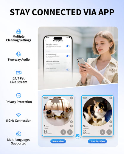 PETKIT PUROBOT ULTRA Self-Cleaning Litter Box with AI Camera