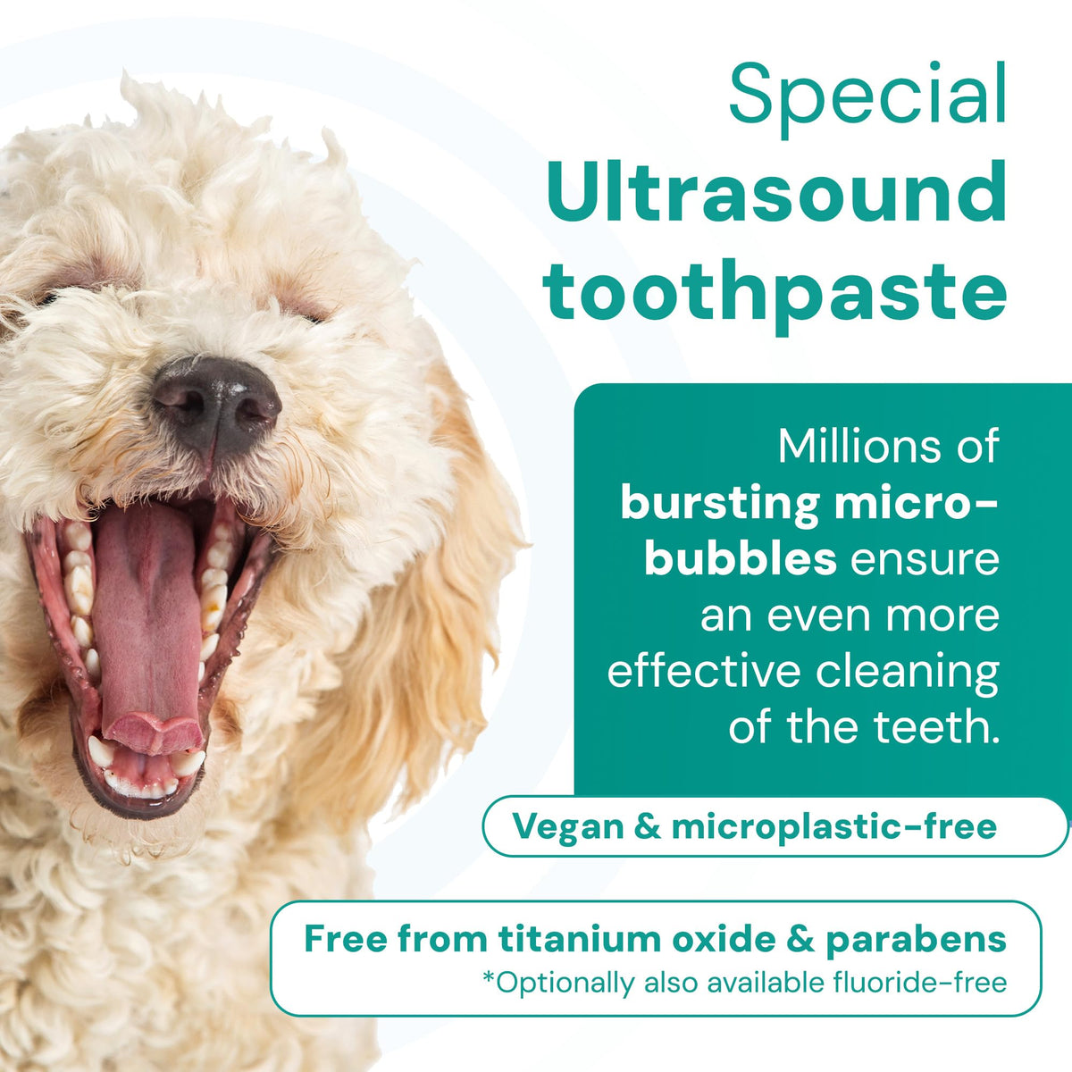 Emmi-Pet 2.0 Ultrasonic Dog & Cat Toothbrush with Toothpaste 75ml