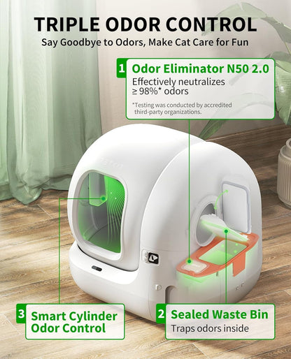 PETKIT PURA MAX 2 Self-Cleaning Cat Litter Box | App Control