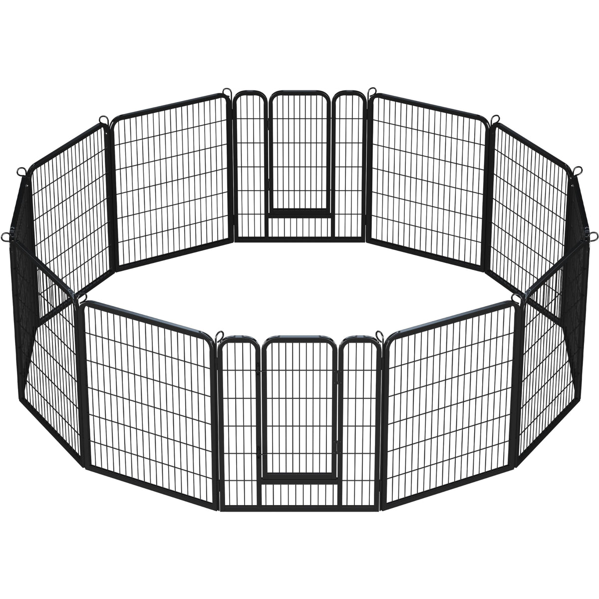 Yaheetech 12-Panel Heavy Duty Dog Pen Indoor & Outdoor | 80x100cm