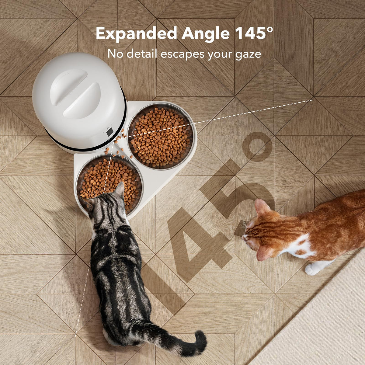 PETLIBRO Automatic Cat Feeder with Camera & Dual Bowl | White